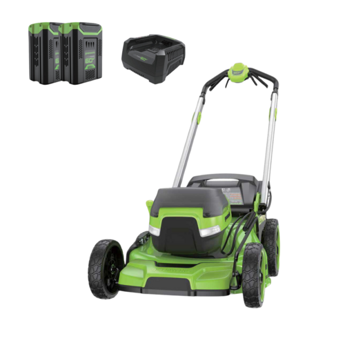 60V 21″ Cordless Battery Self-Propelled Mower w/ (2) 5Ah Battery and 6A Rapid Charger