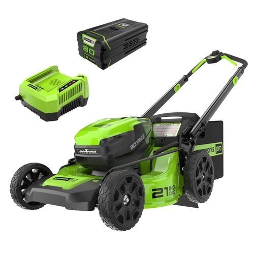 80V 21″ GEN 2 Cordless Battery 4-in-1 Push Lawn Mower(Auto Switch) w/ 4.0Ah Battery & Charger
