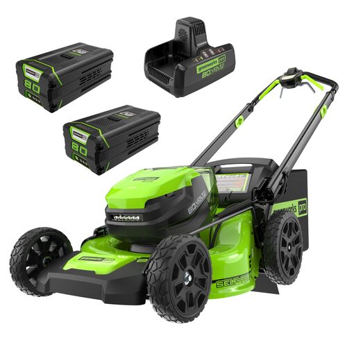 80V 21″ Cordless Battery 4-in-1 Self-Propelled Mower w/ (2) 4.0Ah Batteries & Charger
