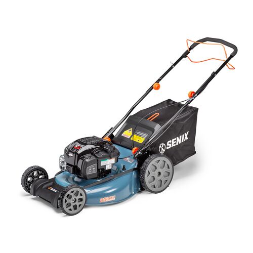 22-Inch 163cc Gas Powered 4-Cycle Self-Propelled Lawn Mower, 3-In-1, Mulch, Side Discharge & Rear Bagging, LSSG-H1